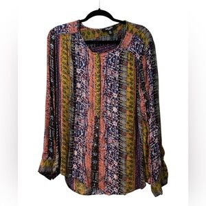 Nine West Lucy Pink Boho Women's Top-XXL